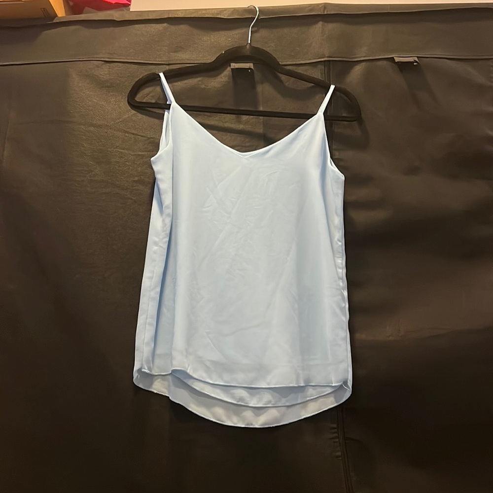 Sky blue chiffon top